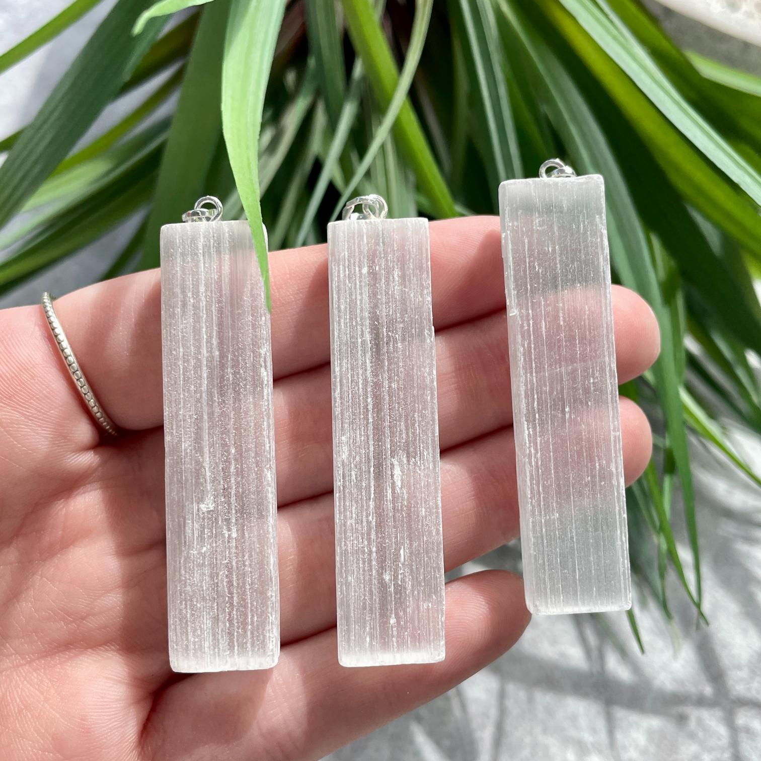 Rough Mini Pendant - Selenite Rough Mini Pendant - Selenite
